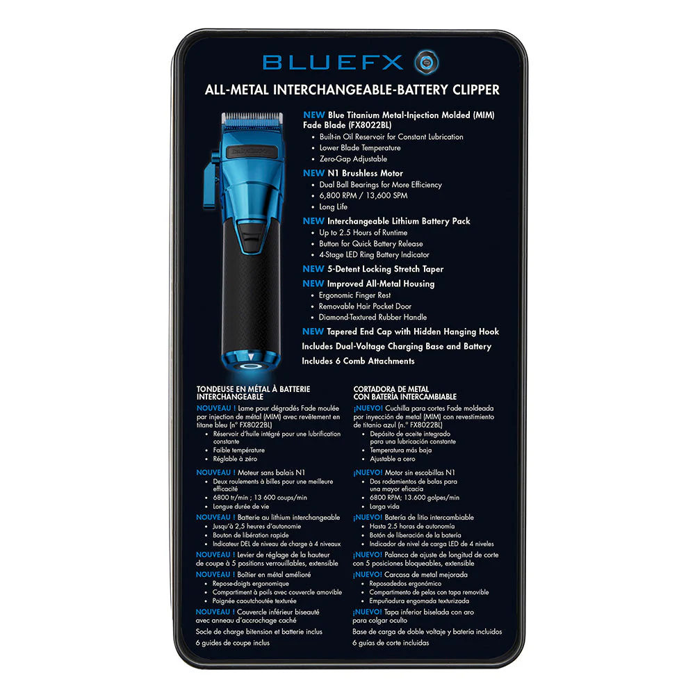 BaBylissPRO FXONE Clipper - BlueFX - Image 5