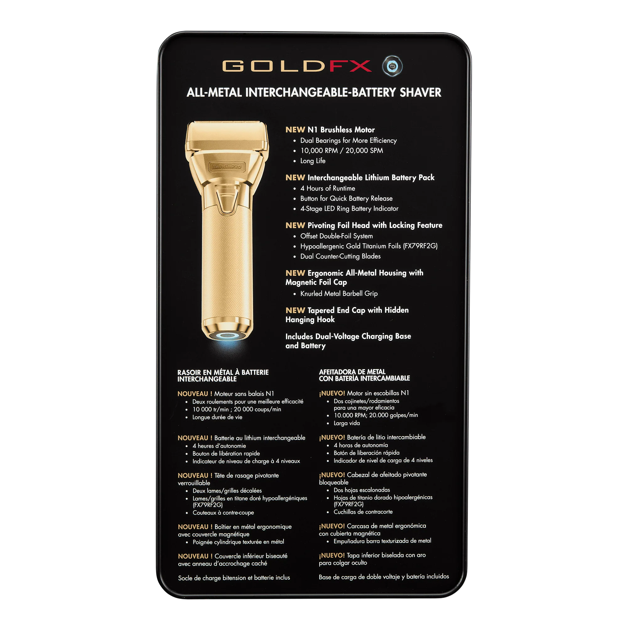 BaBylissPRO FXONE Shaver - GoldFX - Image 3