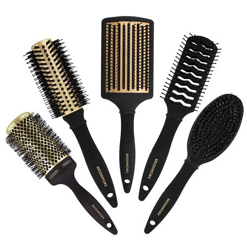 Brushworx Gold Ceramic Radial Brush Porcupine - 50mm Medium - Image 4