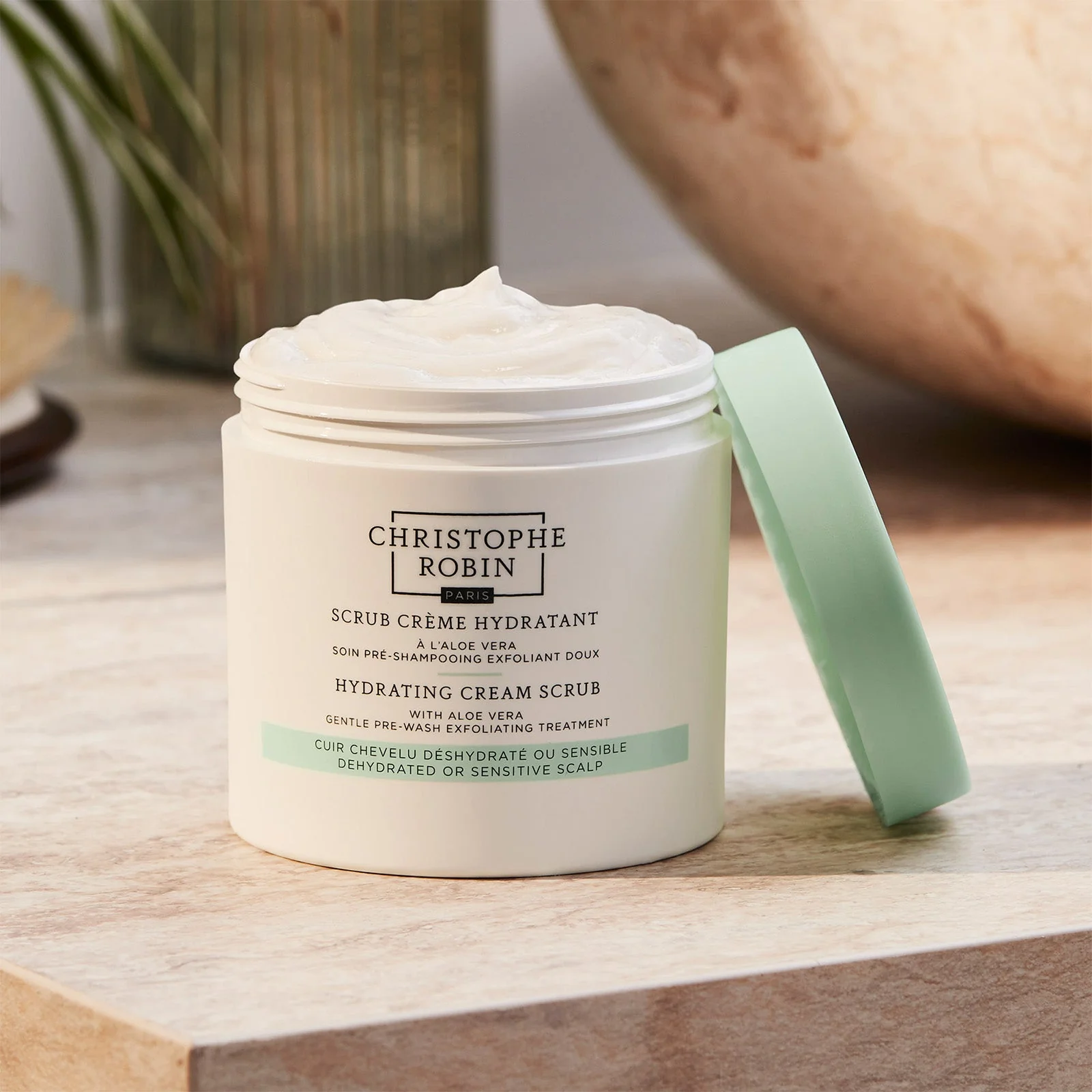 Christophe Robin Hydrating Cream Scrub With Aloe Vera 250ml - Image 2