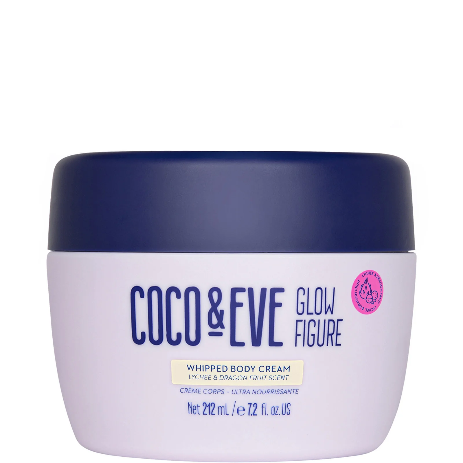 Coco & Eve Glow Figure Whipped Body Cream Lychee and Dragon Fruit Scent - 212ml - Image 2