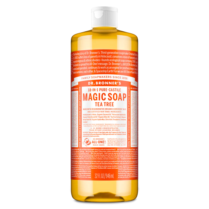 Dr. Bronner's Pure Castile Liquid Soap - Tea Tree 946ml