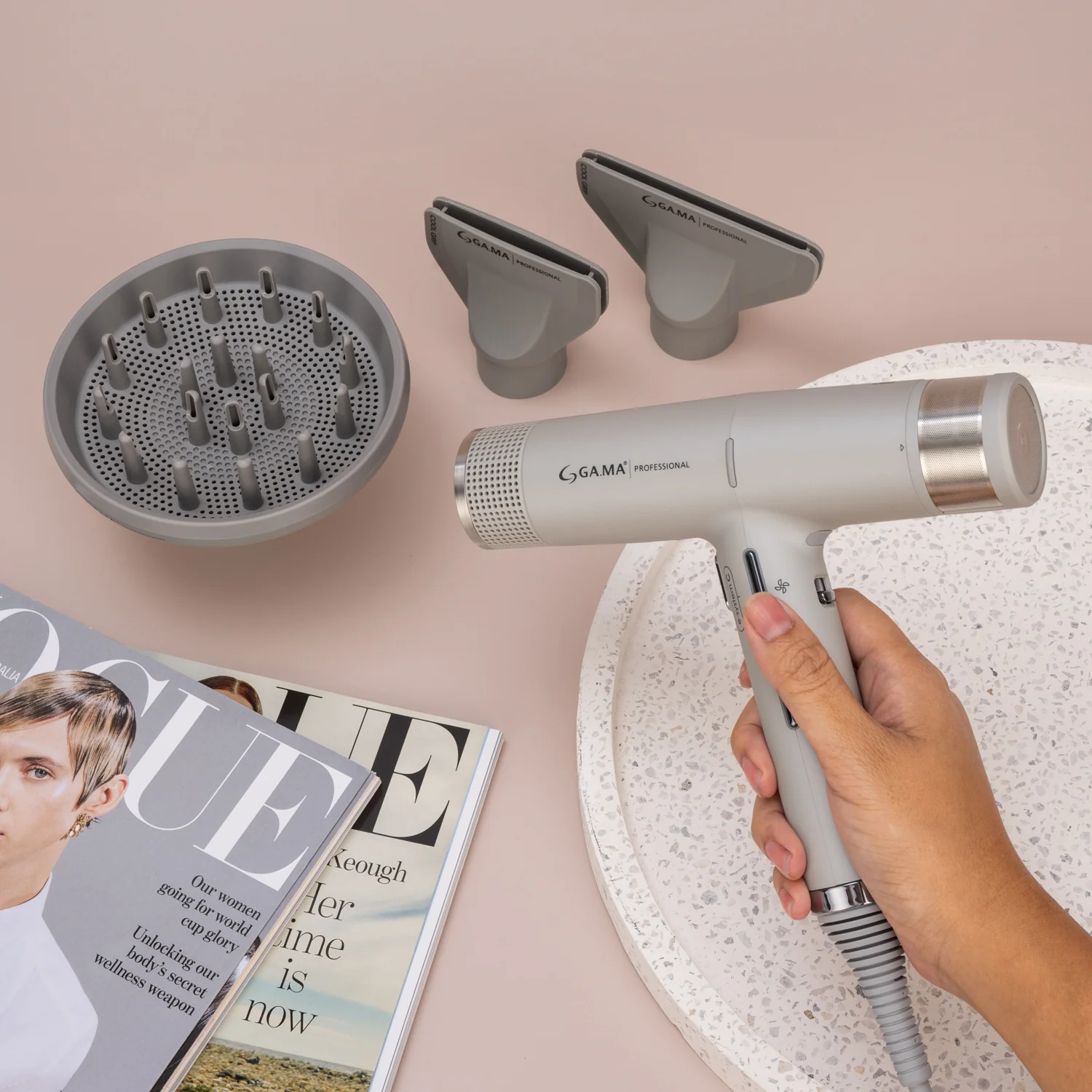 Gama Professional IQ1 Perfetto Pro Dryer - Silver - Image 5