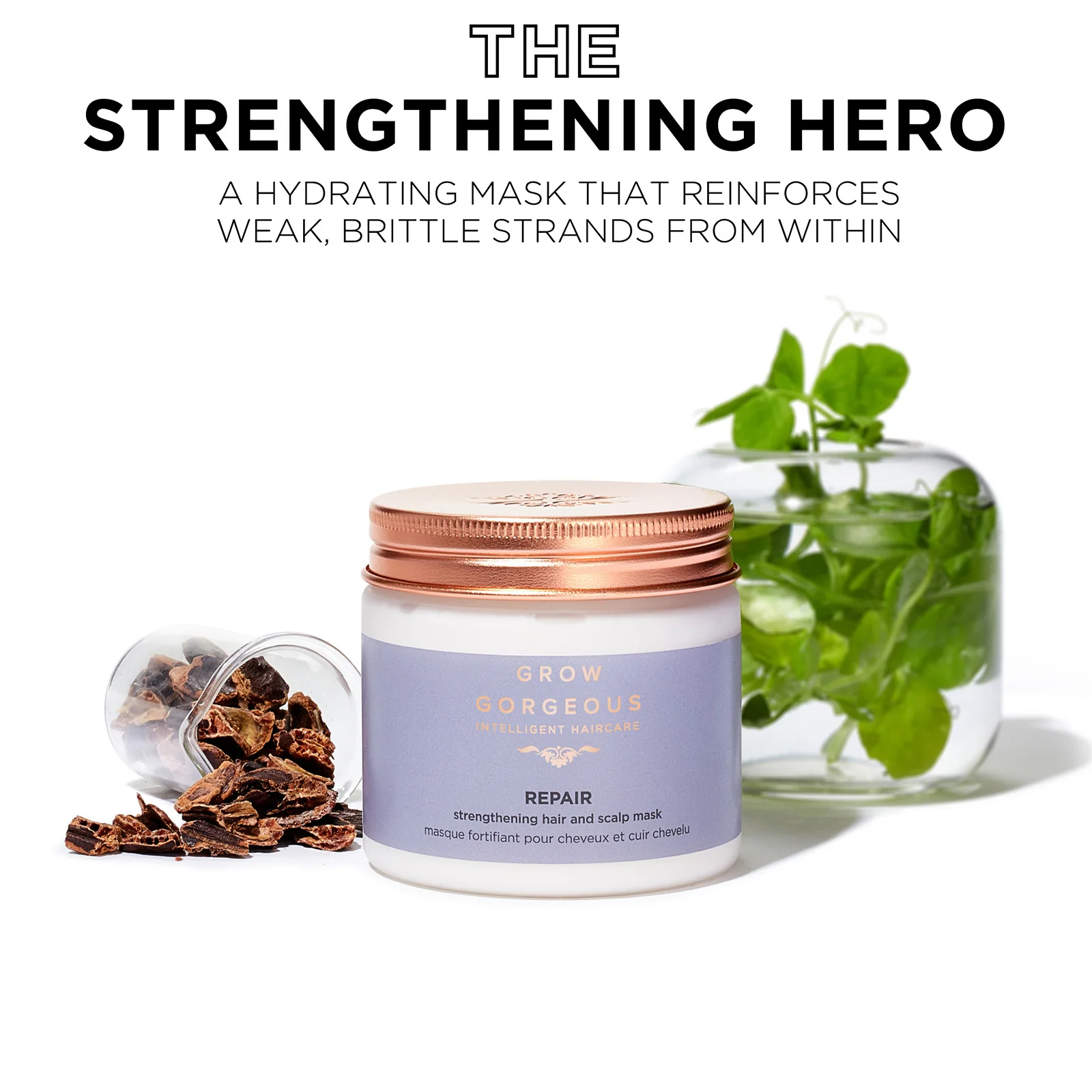 Grow Gorgeous Repair Strengthening Hair and Scalp Mask 200ml - Image 3