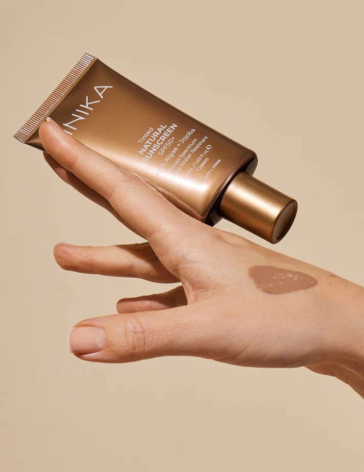 INIKA Organic Tinted Natural Sunscreen SPF50+ 50mL - Image 3