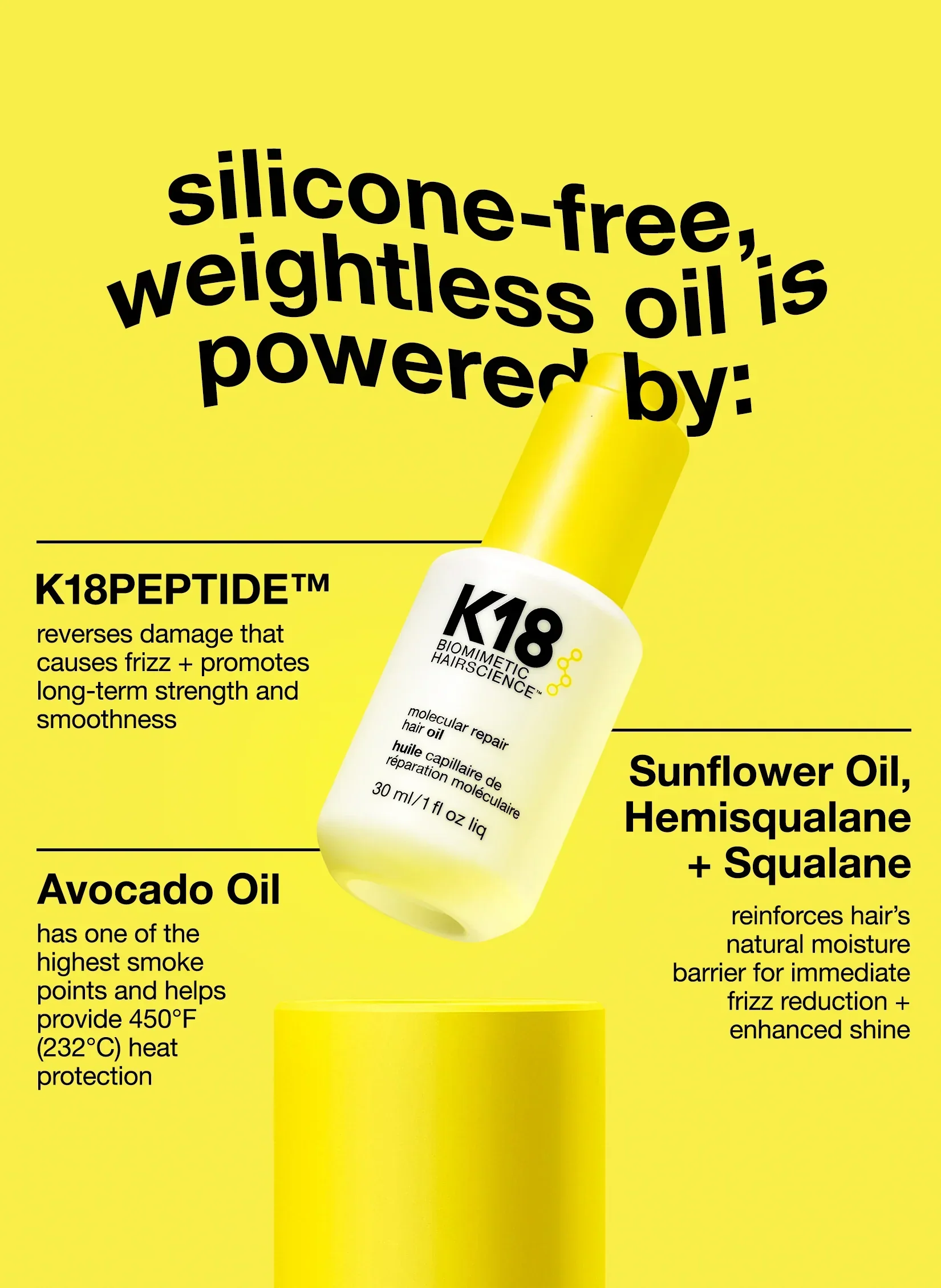 K18 Repair Hair Oil 30ml - Image 2