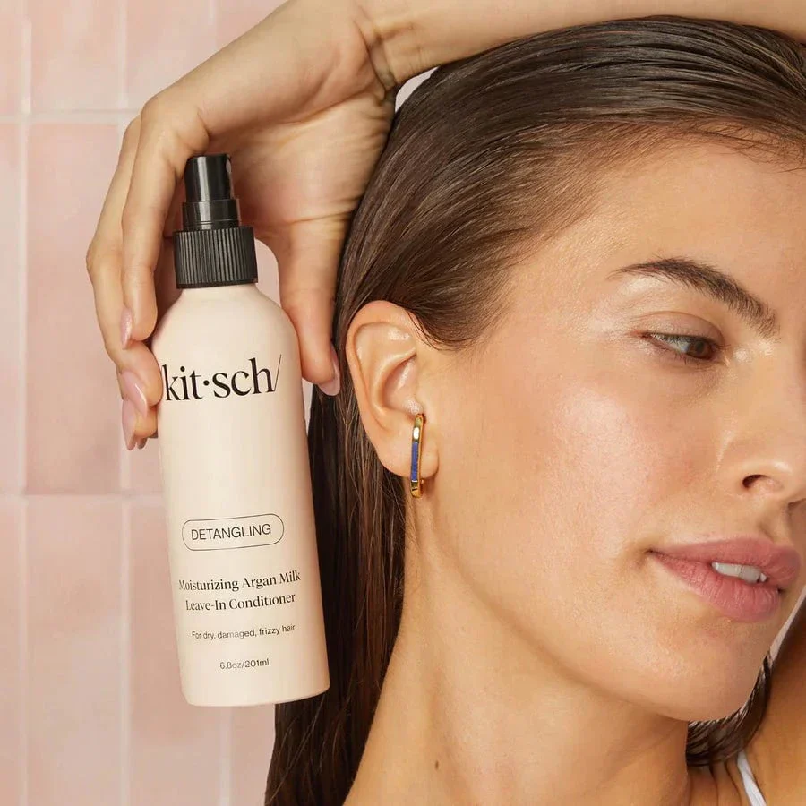 Kitsch Moisturizing Argan Milk Leave-In Conditioner 201ml - Image 5