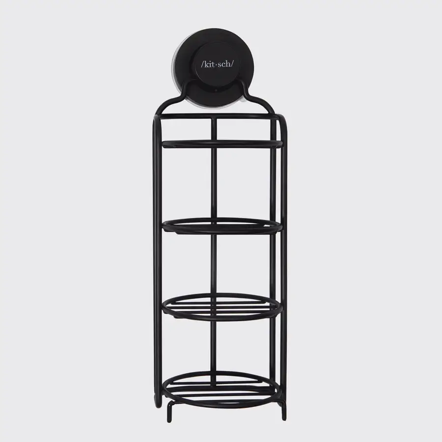 Kitsch Self-Draining Shower Caddy - Black - Image 4