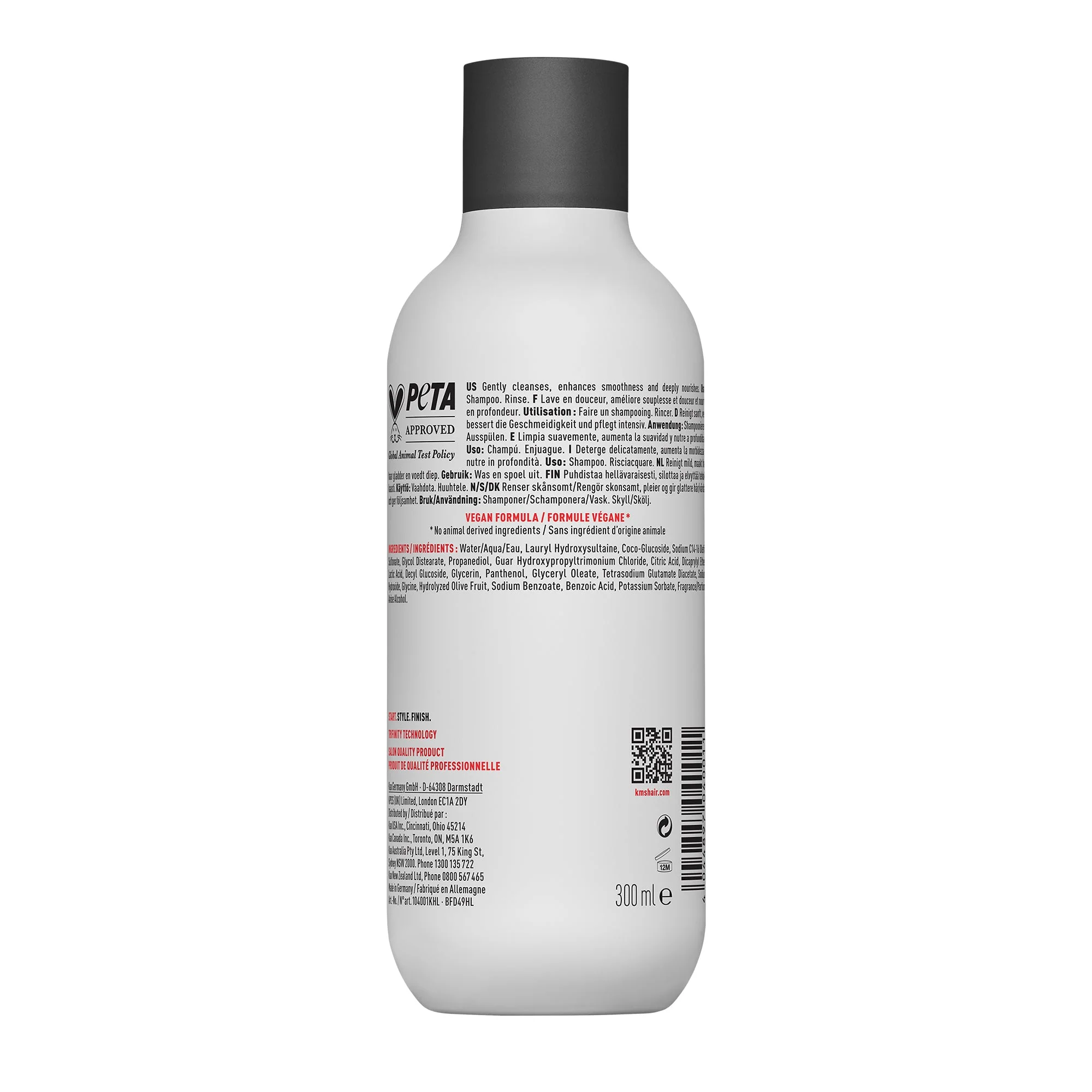 KMS All Smooth Shampoo 300ml - Image 2