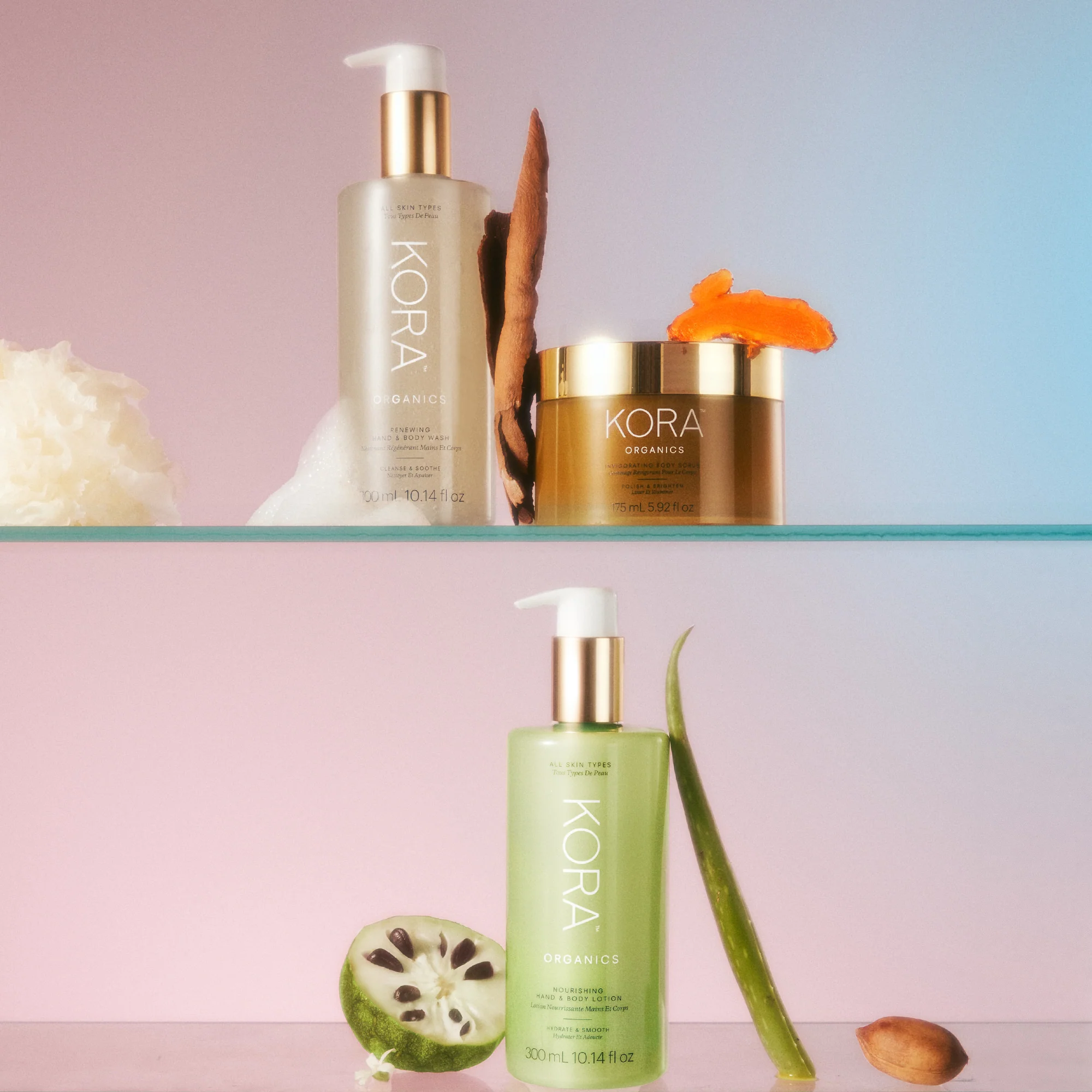 KORA Organics Renewing Hand and Body Wash 300ml - Image 6
