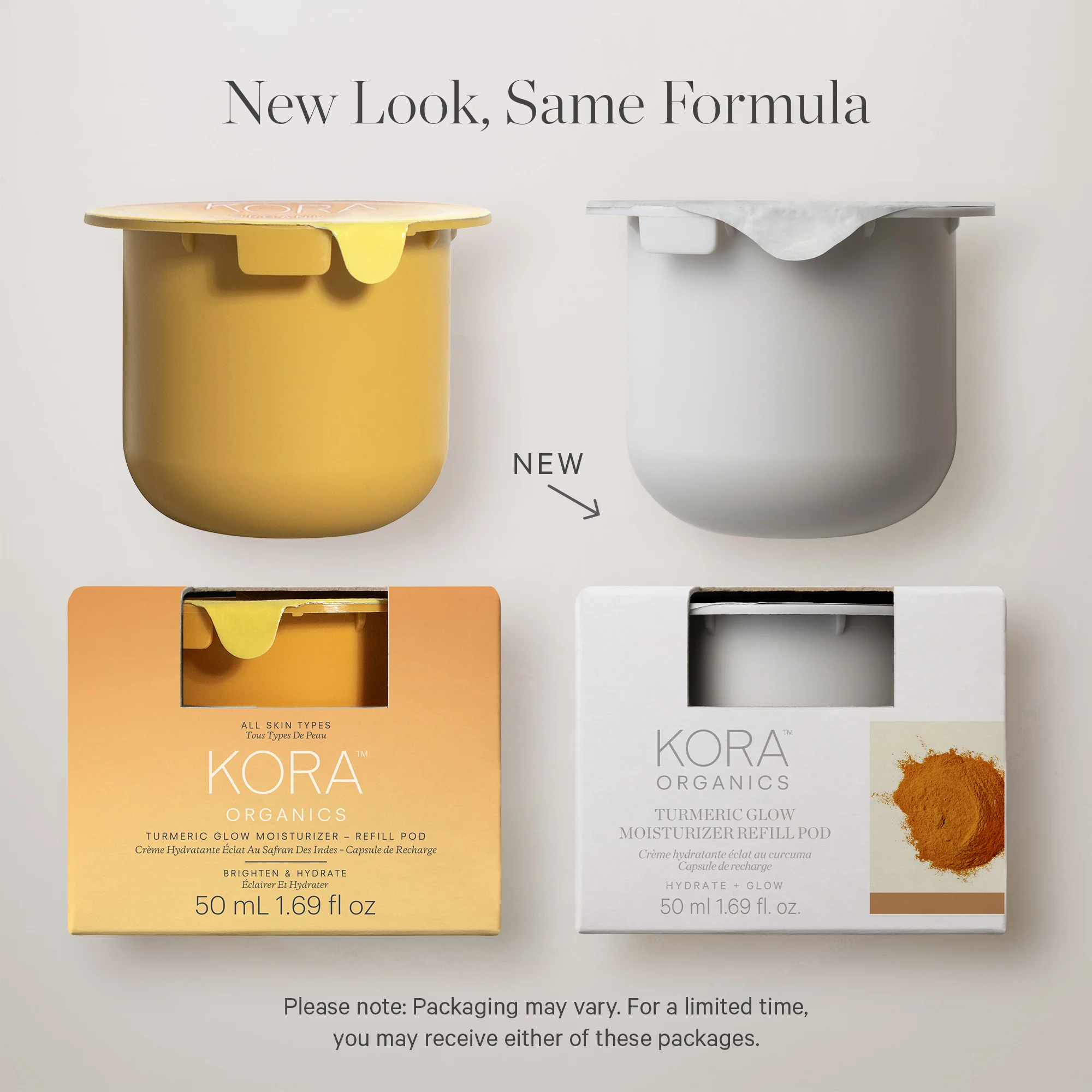 KORA Organics Turmeric Glow Moisturizer Refill Pod 50ml - Image 5