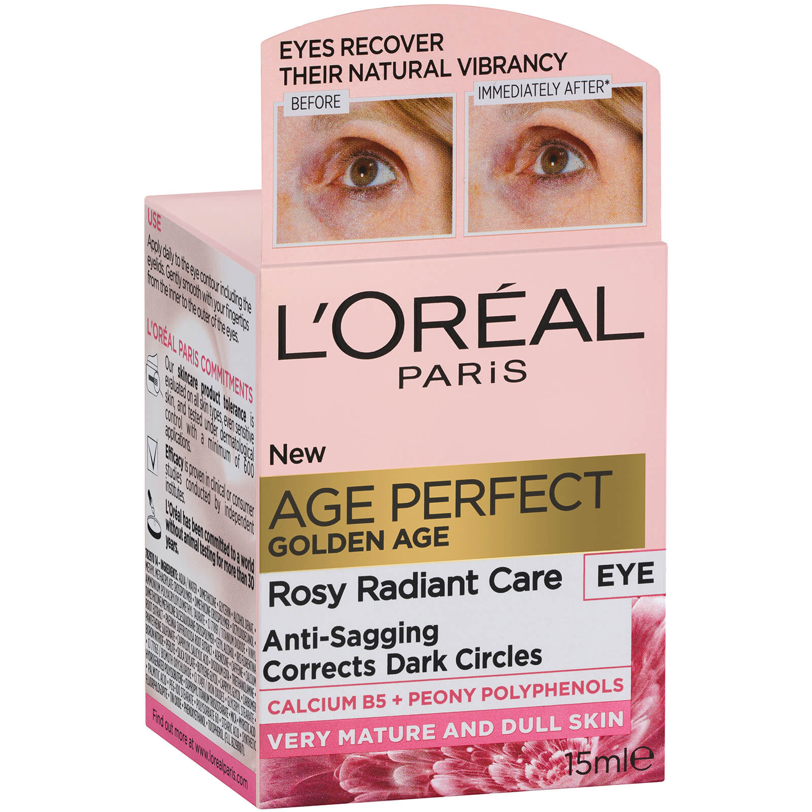 L'Oréal Paris Age Perfect Golden Age Rosy Eye Cream 15ml - Image 2