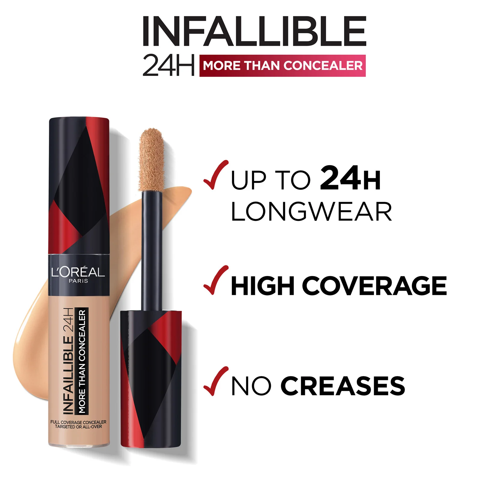 L'Oréal Paris Infallible More Than Concealer 10ml (Various Shades) - Image 28