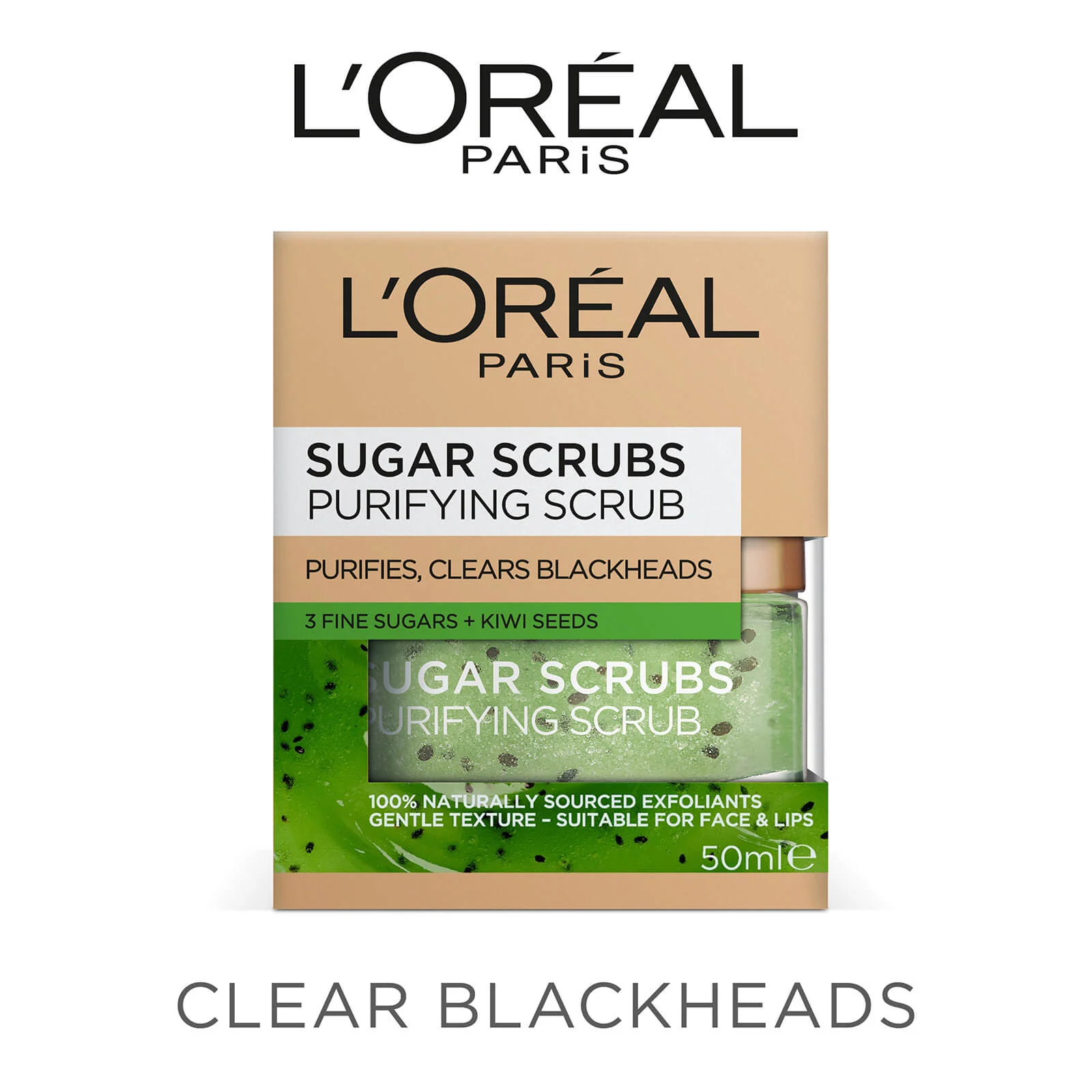 L'Oréal Paris Sugar Scrubs Purifying Scrub 50ml - Image 3