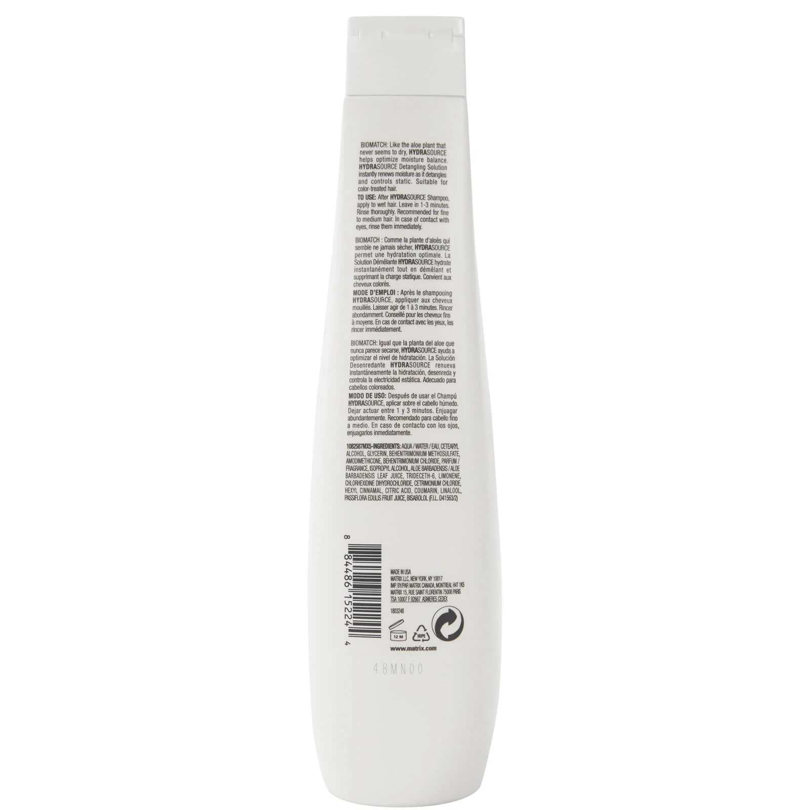 Matrix Biolage HydraSource Detangling Solution 400ml - Image 2