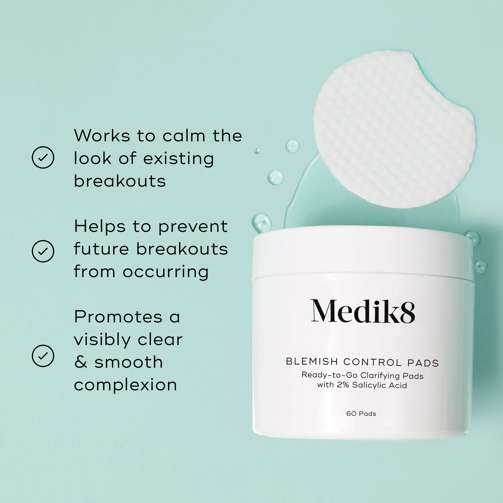 Medik8 Blemish Control Pads (60 Pads) - Image 2