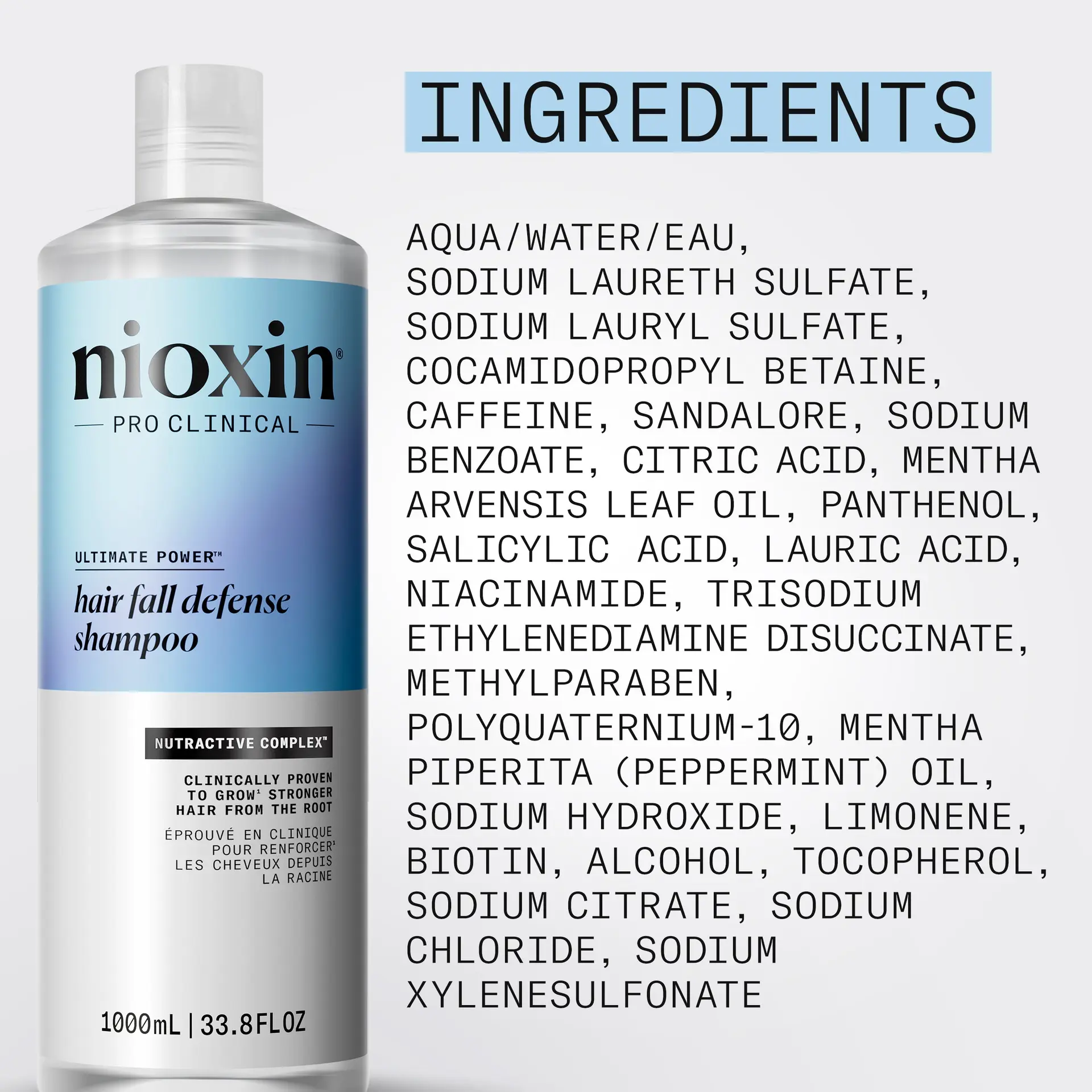 Nioxin Hair Fall Defense Shampoo 1L - Image 7