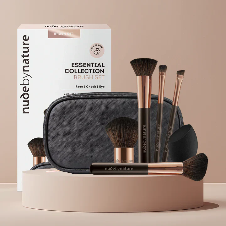 Nude by Nature Essential Collection Brush Set - Image 3