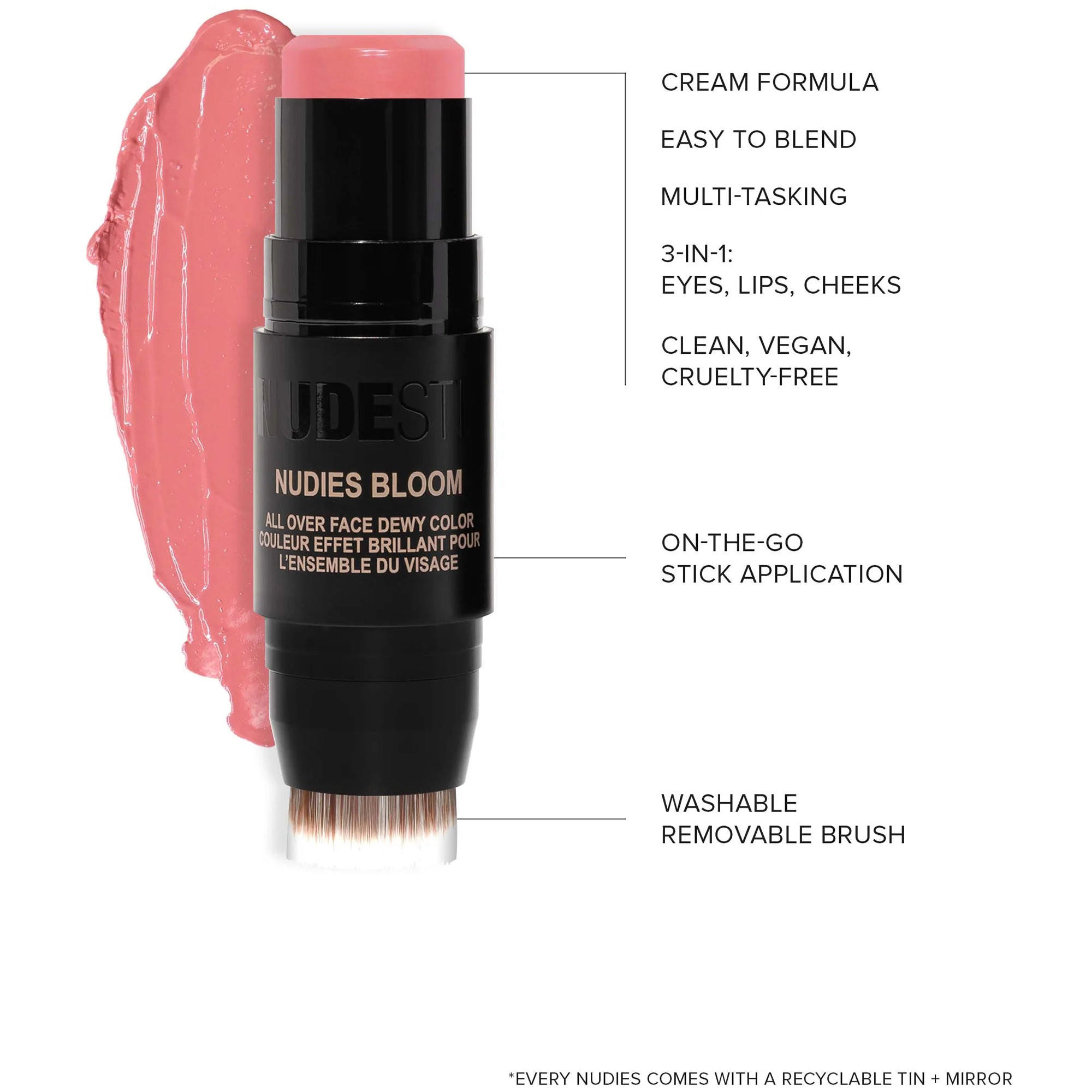 NUDESTIX Nudies Bloom All Over Face Dewy Blush Colour 7g (Various Shades) - Image 10