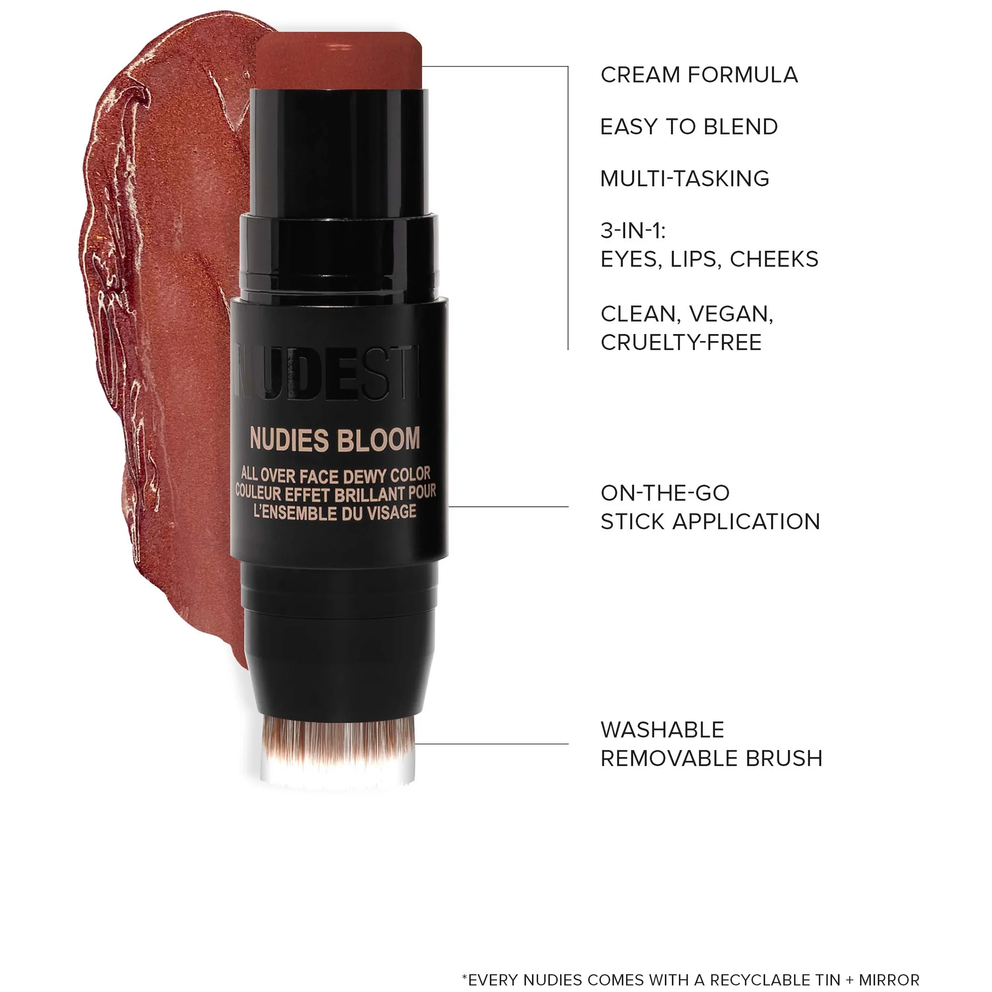 NUDESTIX Nudies Bloom All Over Face Dewy Blush Colour 7g (Various Shades) - Image 35