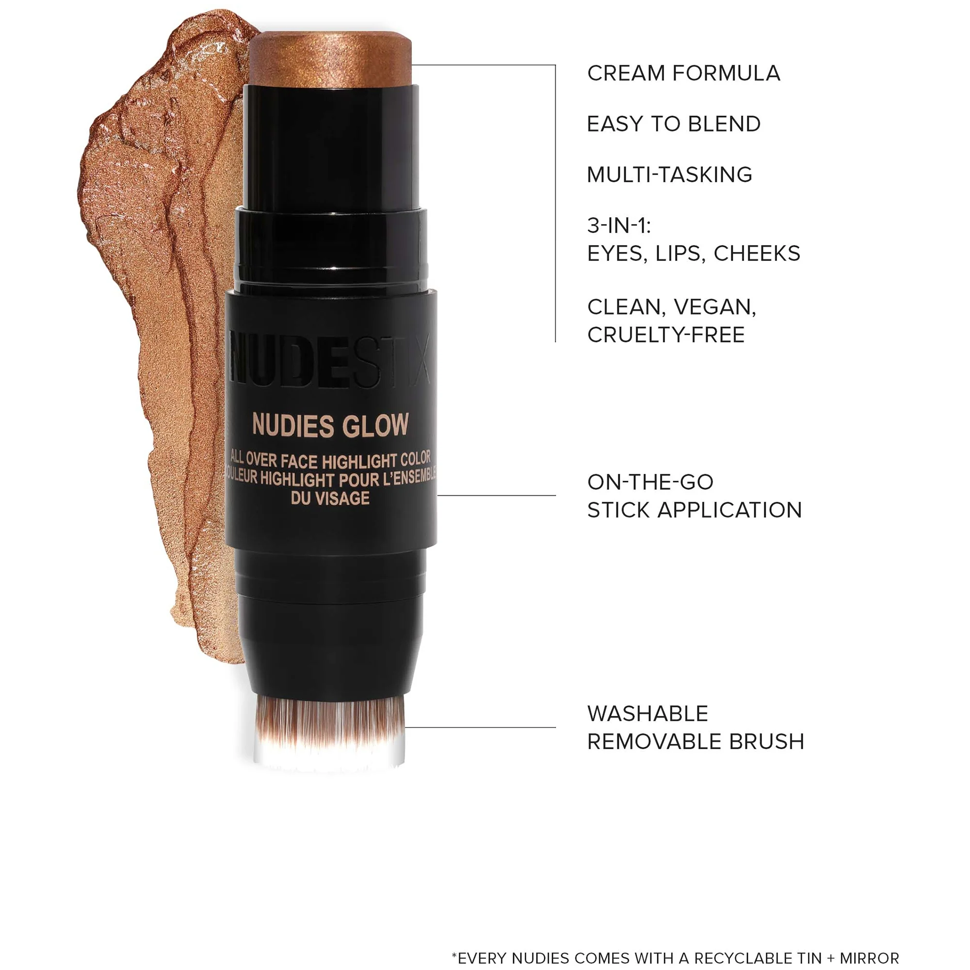 NUDESTIX Nudies Glow All Over Face Highlight Colour 8g (Various Shades) - Image 11
