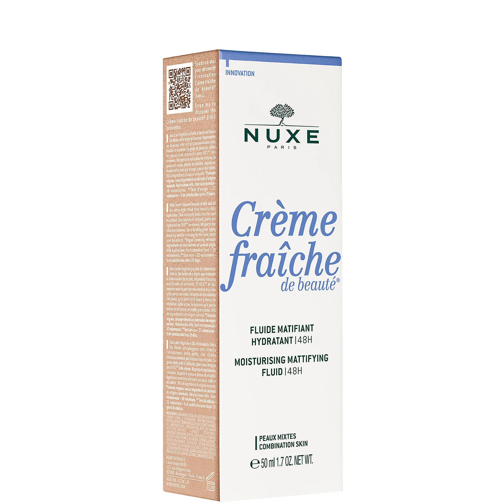 NUXE Crème Fraiche de Beaute Moisturising Mattifying Fluid 48hr 50ml - Image 5