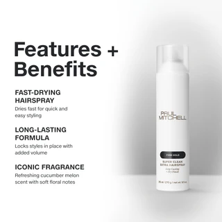 Paul Mitchell Super Clean Extra Hairspray 315ml - Image 2