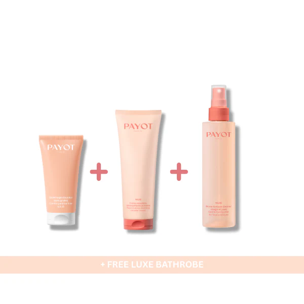 PAYOT NUE Holiday Value Bundle Pack + Luxe Spa Bathrobe