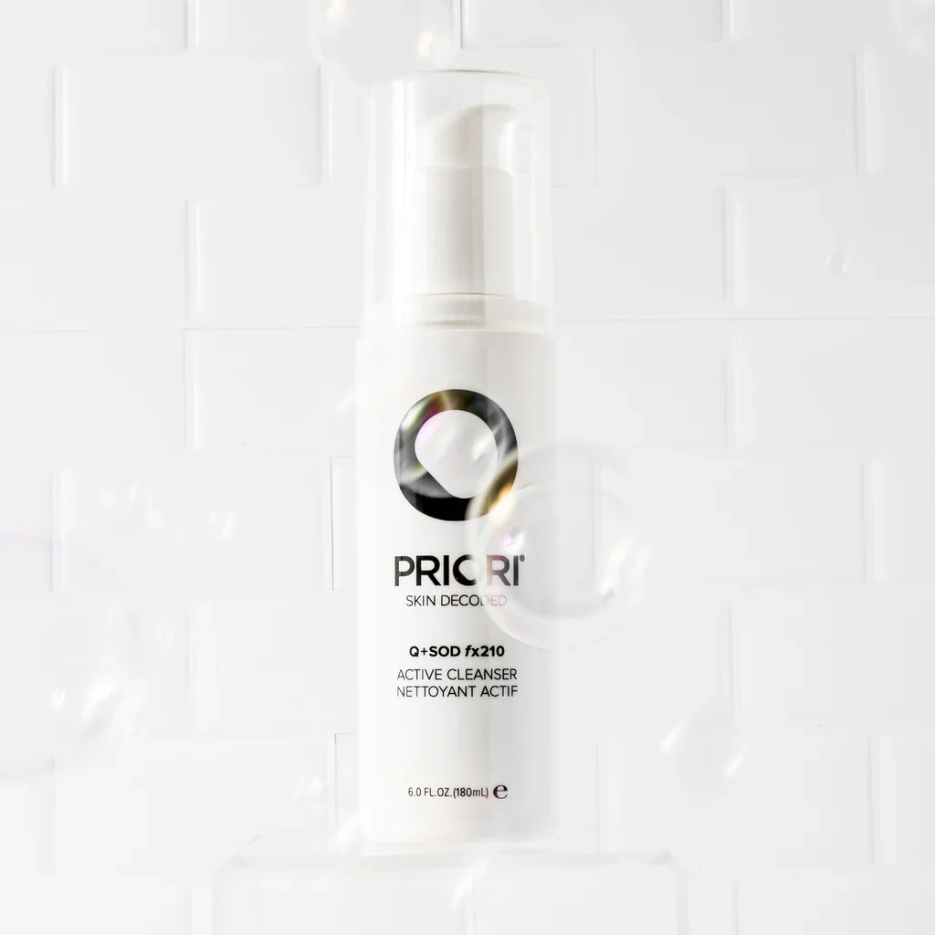 PRIORI Q+SOD fx210 Active Cleanser 180ml - Image 2