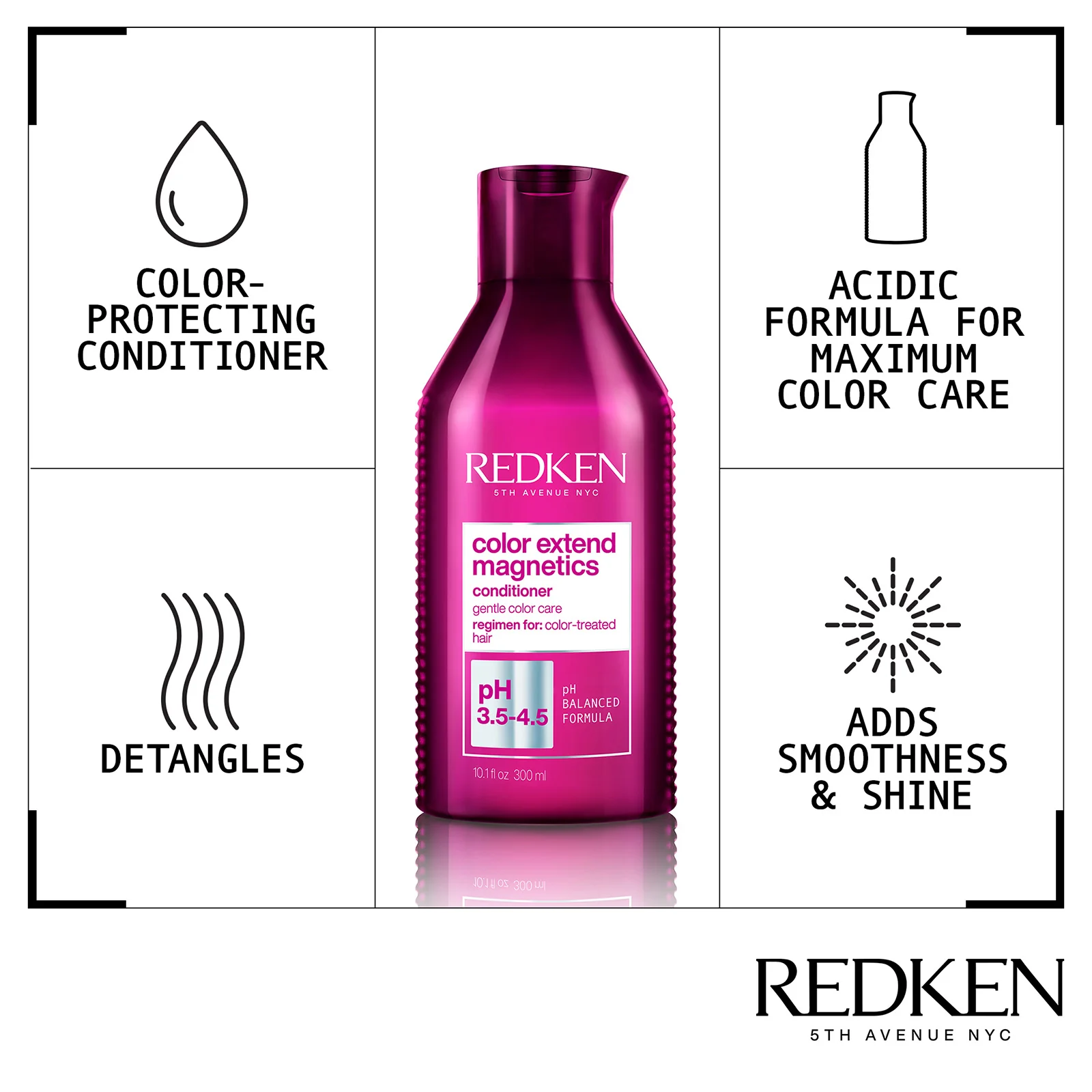 Redken Colour Extend Magnetics Conditioner 300ml - Image 3