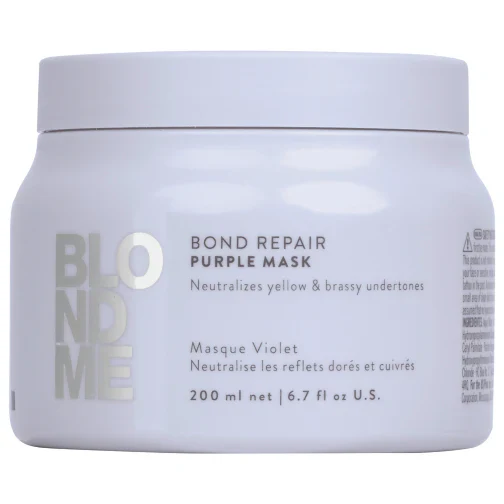 Schwarzkopf Blondme Bond Repair Purple Mask 200mL