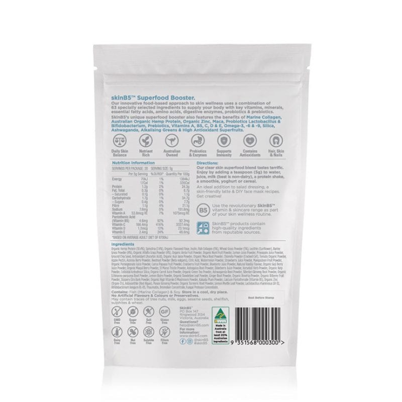 SkinB5 Clear Skin Superfood Booster 100g - Image 2