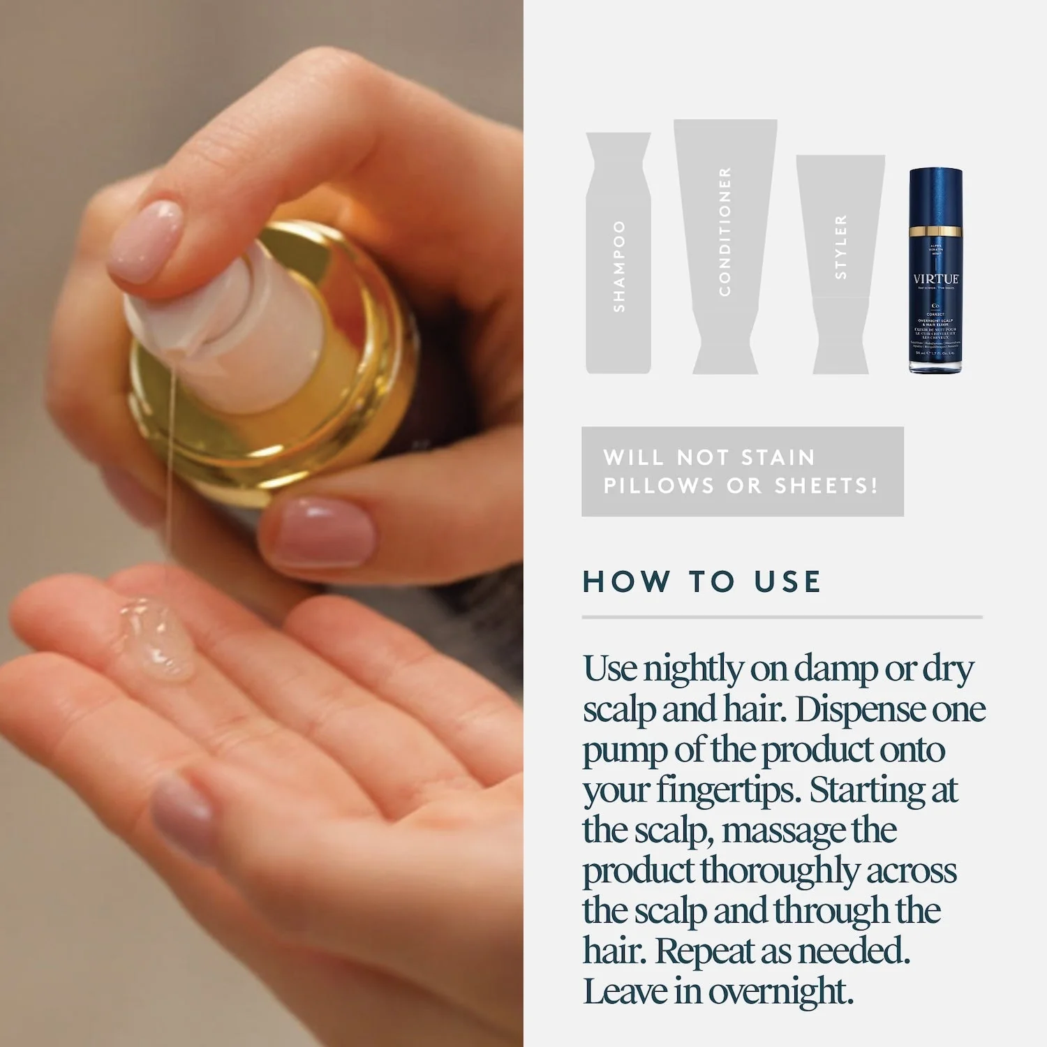 Virtue Overnight Scalp and Hair Elixir 50ml - Image 7
