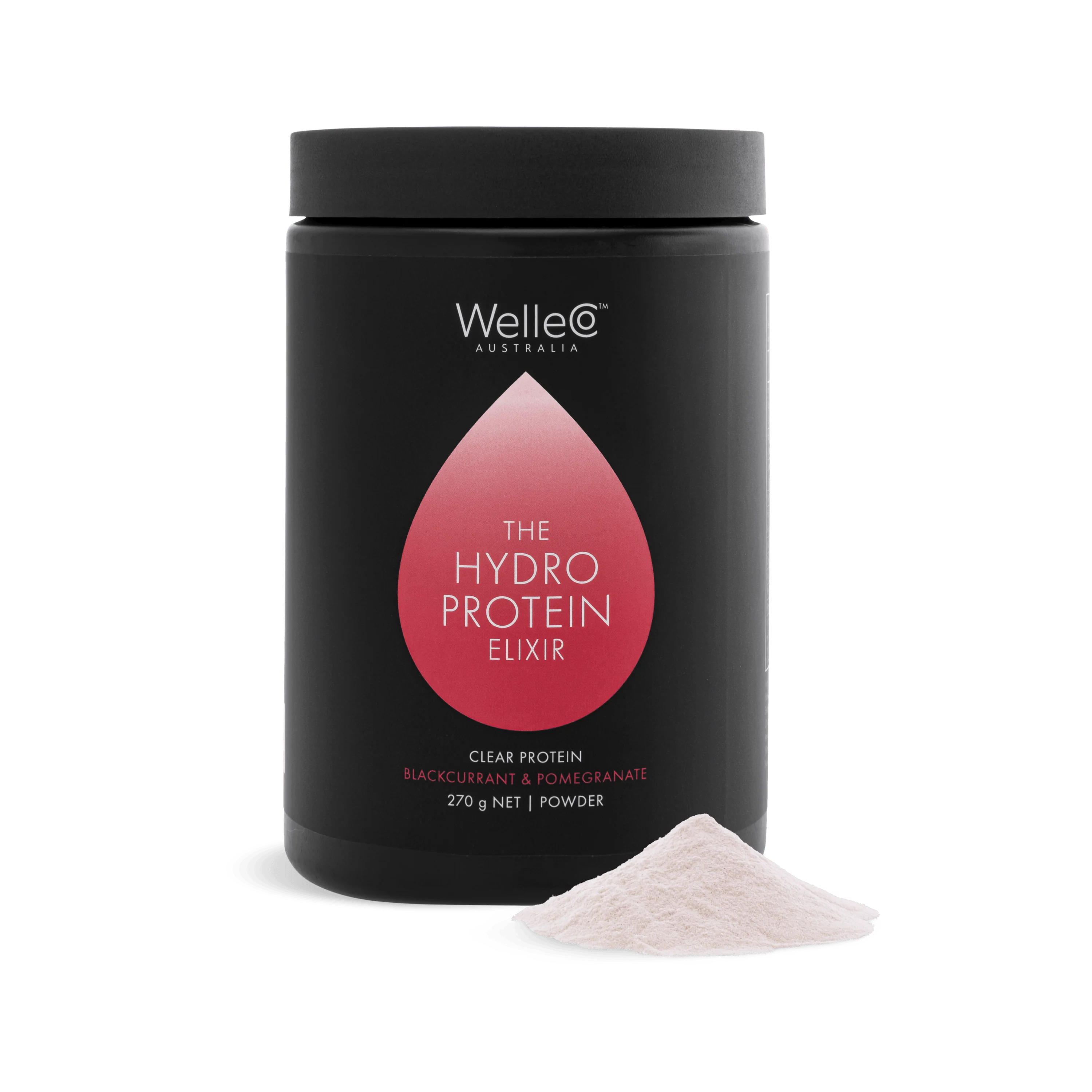 WelleCo The HydroProtein Elixir - Pomegranate & Blackcurrant 270g