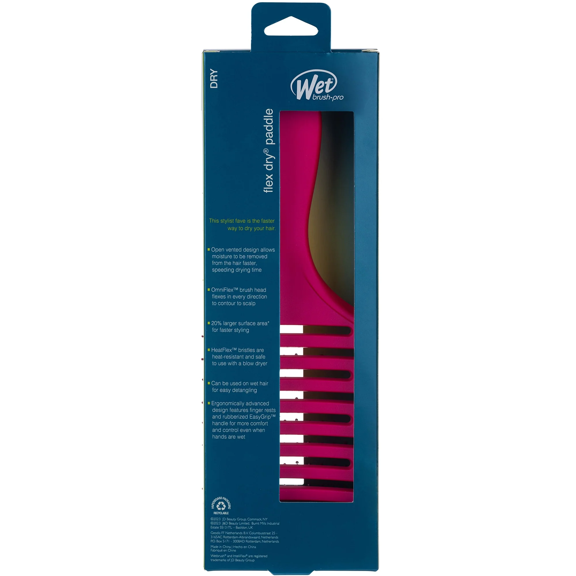 WetBrush Flex Dry Paddle - Pink - Image 5